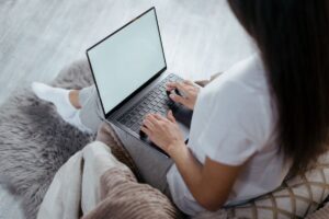 Woman writing content for better SEO
