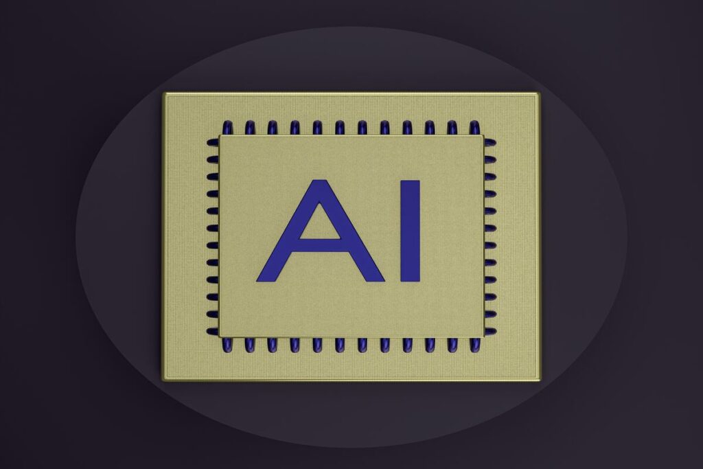 Square symbol with AI written on it